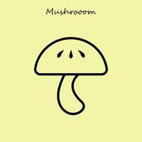 Simple Mushroom Icon vector