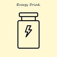 Energy Drink Simple Icon vector