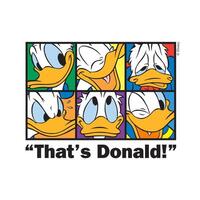 Disney character set donald duck face expression cartoon animation vector