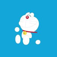 linda doraemon dibujos animados personaje japonés anime vector