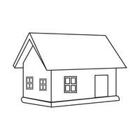 home icon, outline Houses icons, Real estate. illustration vector
