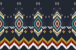 africano ikat cachemir bordado.geometrico étnico oriental sin costura modelo tradicional.azteca estilo resumen ilustración.diseño para textura, tela, ropa, envoltura, decoración, alfombra.boho estilo vector