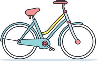 Arte de bicicleta desplazamientos vectorizado bicicleta neumático huella vector