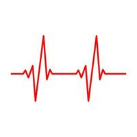 Heartbeat pulse line health medical concept for graphic design, logo, web site, social media, mobile app, ui illustration vector