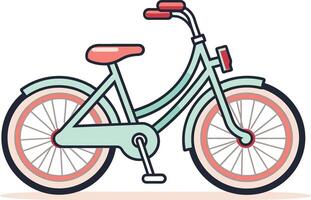 urbano bicicleta mensajero dibujos animados de bicicleta alquiler vector