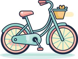 Vectorized Cycling Race Scene Abstract Bike Parts vector