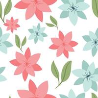 Abstract flower background design floral border frame vector