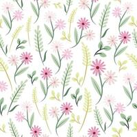 Abstract flower background design floral border frame vector