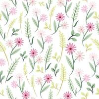 Abstract flower background design floral border frame vector