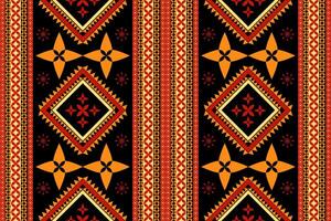 fabric geometric Ethnic pattern, Native American tribal fabric, tile, carpet, , illustration design, on navy blue background vector