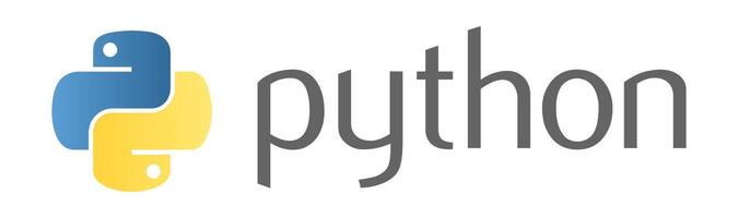 Python logo, icon. Programming language vector