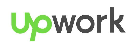 upwork logo, icono. trabajo buscar plataforma vector