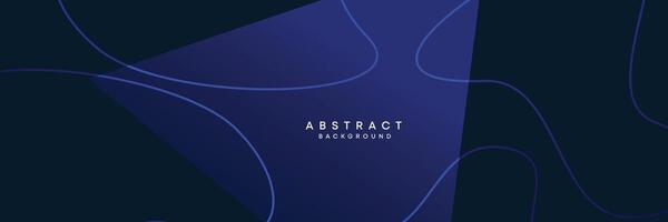 Dark blue, black abstract technological modern geometric banner background. dark navy blue gradient web header, promotional banner design for corporate, business, party, seminar, festive background vector