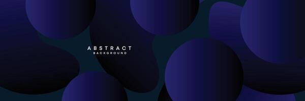 Dark blue, black abstract technological modern geometric banner background. dark navy blue gradient web header, promotional banner design for corporate, business, party, seminar, festive background vector