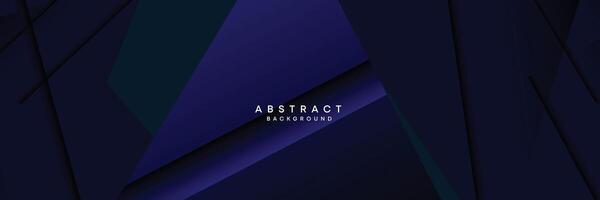 Dark blue, black abstract technological modern geometric banner background. dark navy blue gradient web header, promotional banner design for corporate, business, party, seminar, festive background vector