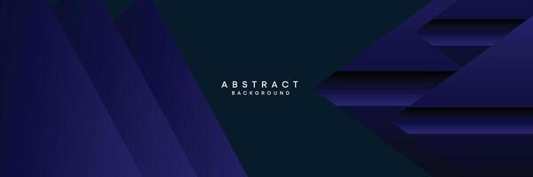 Dark blue, black abstract technological modern geometric banner background. dark navy blue gradient web header, promotional banner design for corporate, business, party, seminar, festive background vector