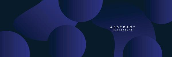 Dark blue, black abstract technological modern geometric banner background. dark navy blue gradient web header, promotional banner design for corporate, business, party, seminar, festive background vector