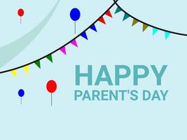 Flat design Parents Day illustration vector