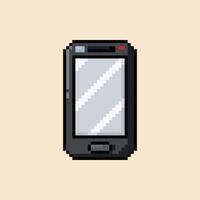 Smartphone pixel art illustration vector