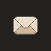 Letter mail pixel art illustration vector