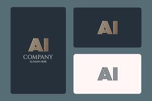 AI logo design image vector