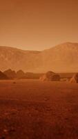 planeta vermelho marte como paisagem video