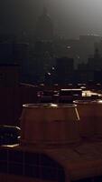 Neu York Stadt Horizont mit Manhattan Wolkenkratzer nach das Sturm video