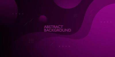 Dark purple geometric background. Wave color background with circle pattern design. Fluid shapes composition. Eps10 vector