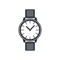 Wristwatch icon. Isolated vector