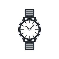 Wristwatch icon. Isolated vector