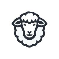 Sheep icon, animal head. lamb symbol. vector