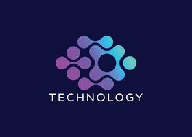 logotipo de tecnología moderna vector
