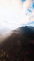 montañas de afganistán al atardecer video