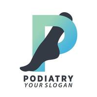 podiatry or foot care premium design vector