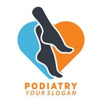 podiatry or foot care premium design vector