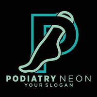 podiatry or foot care premium design vector