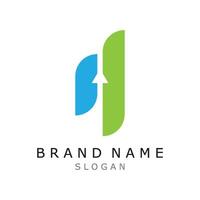 financial logo creative arrow diagram market design template vector