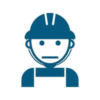 Labour logo illustration . Constructor worker icon. Engineer builder symbol. vector