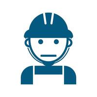 labor logo ilustración . constructor trabajador icono. ingeniero constructor símbolo. vector