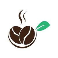 Coffee logo design template, coffee logo for coffee shop, and any business related to coffee vector