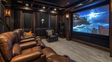 Make your movie nights even more enjoyable by soundproofing your home theater room. Kit out the walls with soundabsorbing materials for a cinemalike experience photo