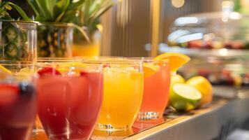The brunch also features a buildyourown mocktail station where guests can mix and match juices syrups and garnishes to create their perfect drink photo