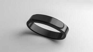 Blank mockup of a budgetfriendly fitness band with basic features photo