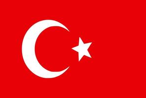 The national flag of turkey vector