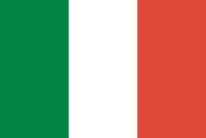 The national flag of italy vector