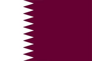 The national flag of qatar vector