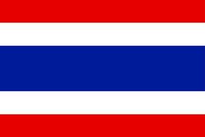 The national flag of thailand vector