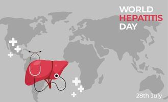 World Hepatitis day vector