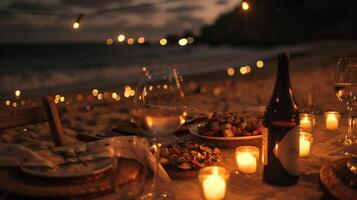 As the stars le above and the sound of the ocean lulls the group into contentment they know that this beachside vegan feast will be a cherished memory for years to come photo