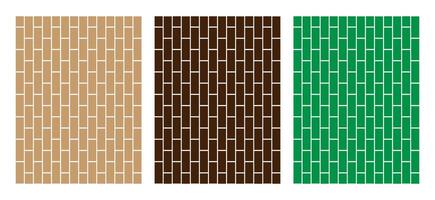 Brick wall icons trendy flat line art style vectors. vector